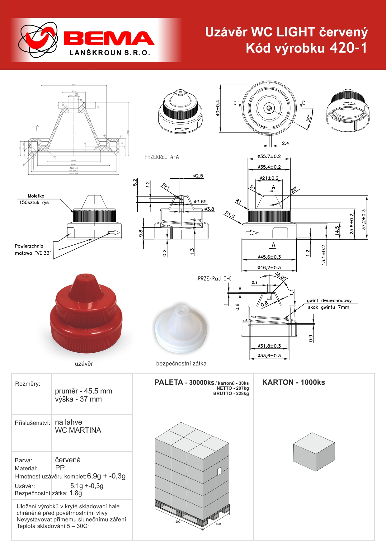 420-1 WC LIGHT červený 23-01-2026